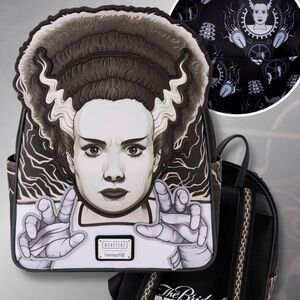 Loungefly Universal Monsters Exclusive The Bride Of Frankenstein Glow Mini Back